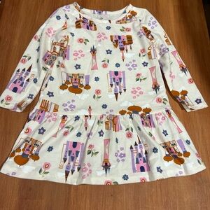 Disney Cream and Pink Castle Dress